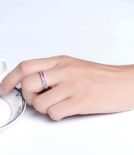 Candy Baguette Rainbow Strip Ring