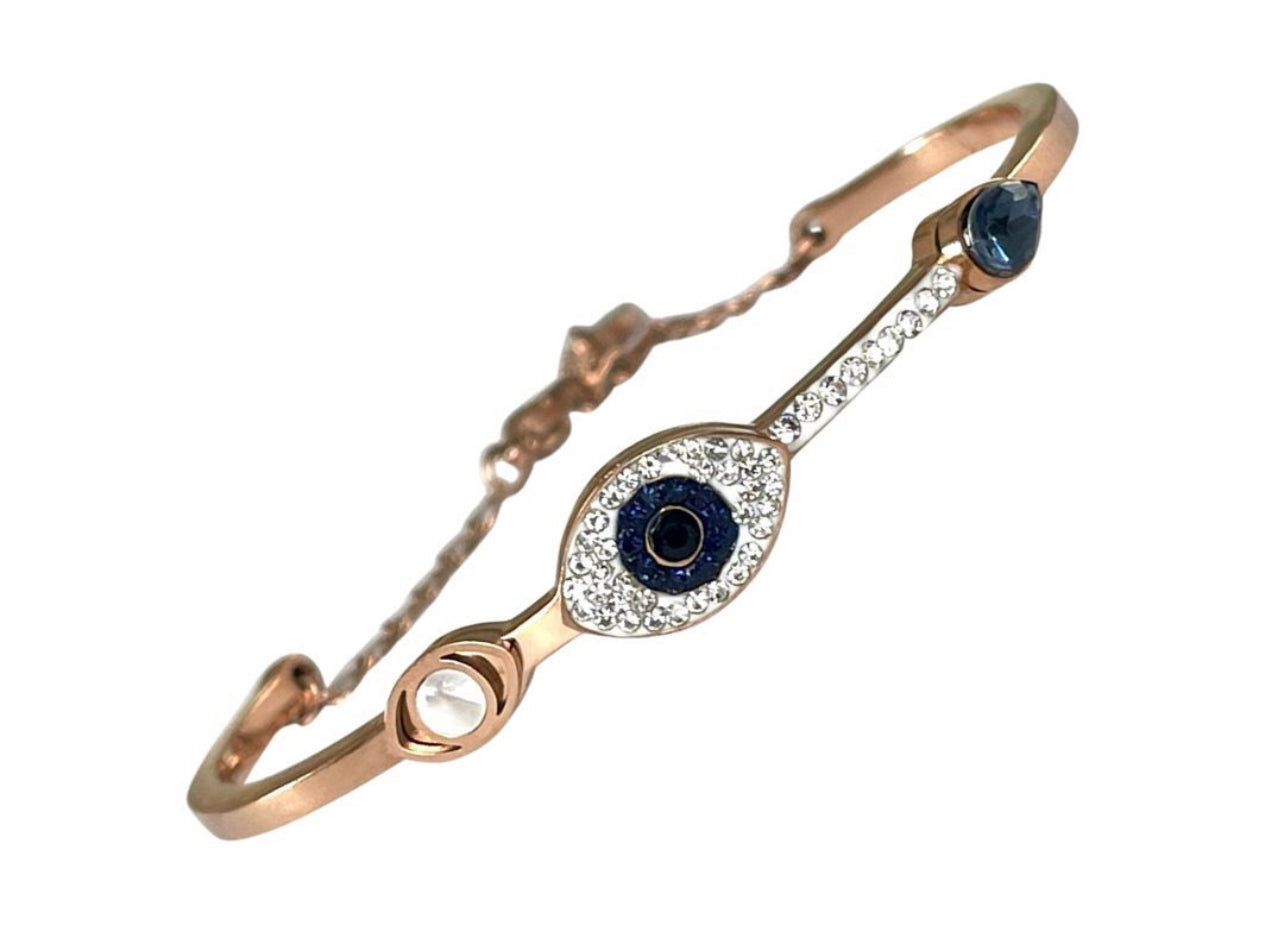 Updated London Blue Evil Eye Bangle