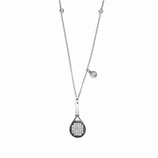 Silver Luxe Ball Charm Padel Necklace & Bracelet