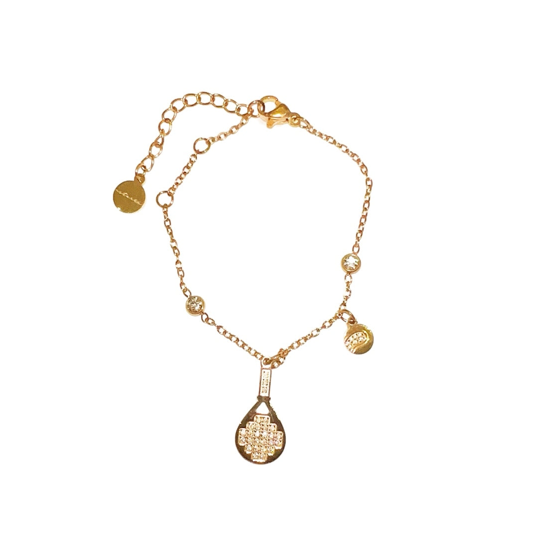 Rose Gold Luxe Ball Charm Padel Necklace & Bracelet