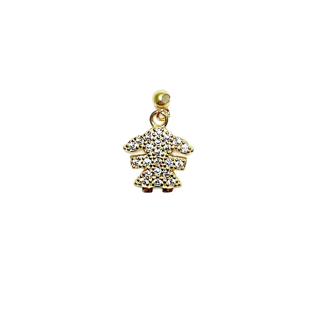 Elite Series Gold Girl NSCD Charm (925, Vermeil)