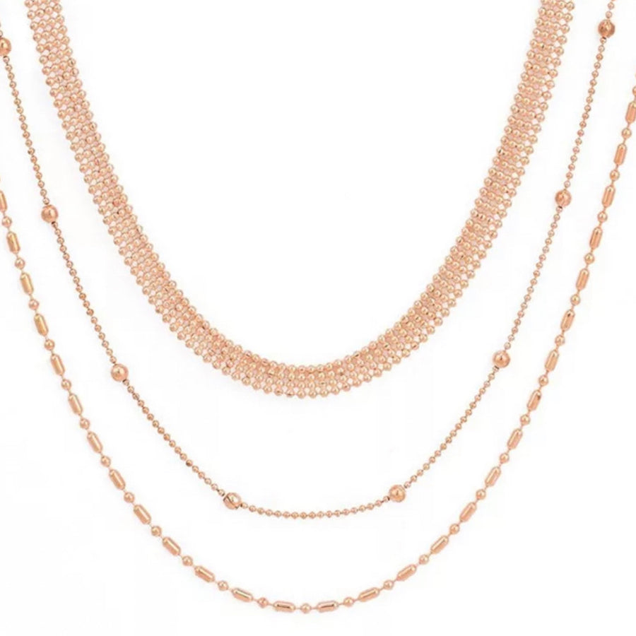 Fine Bead Gold/Silver Necklace