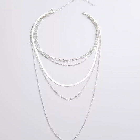 Five Layer Gold/Silver Necklace