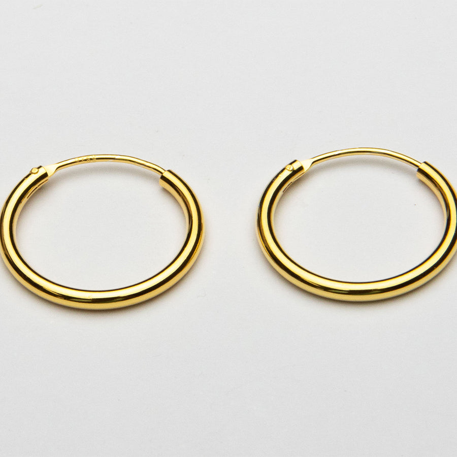 Gold Tube Earring