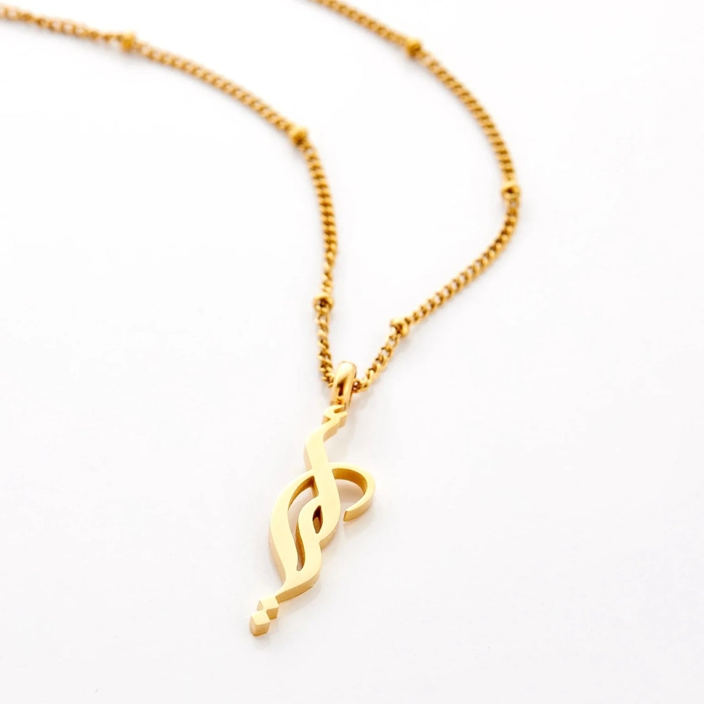 Mothers Love Calligraphy Ball Necklace (50cm)