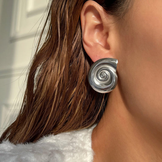 Sea Swirl Earring (Gold, Silver)