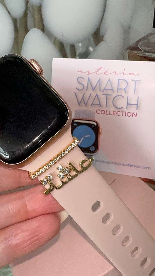 Personalised Luxe Arabic Apple Watch Slider Clip (Gold, Silver, Rose)