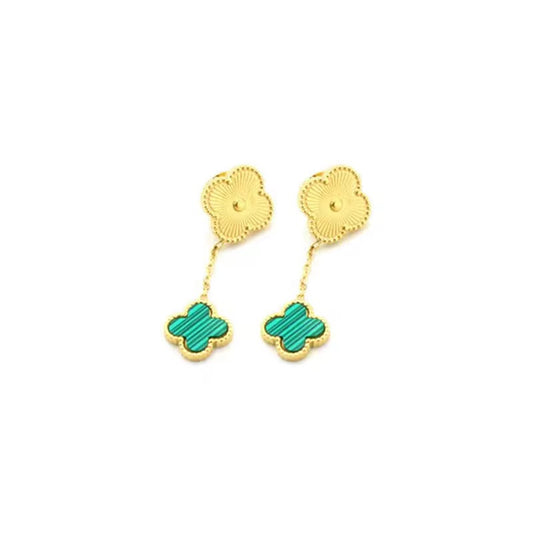 Green & Gold Clover Ella Set (Stainless Steel)