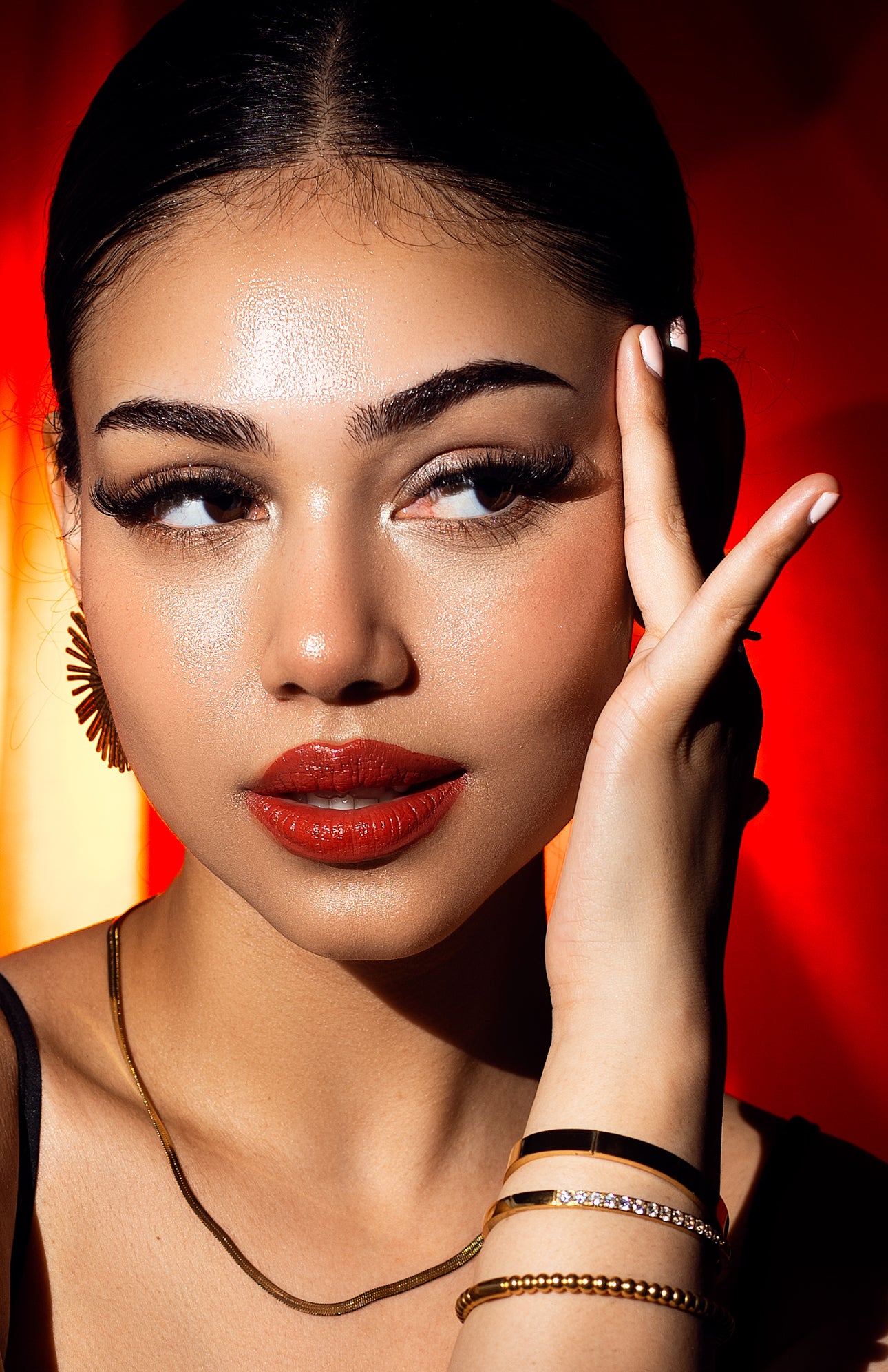 The Perfect Herringbone Layer Necklace (3mm, Gold, Silver, Rose)