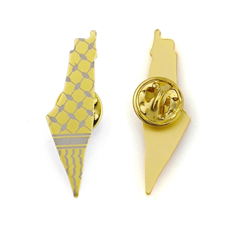 Matte Gold Keffiyeh Pin