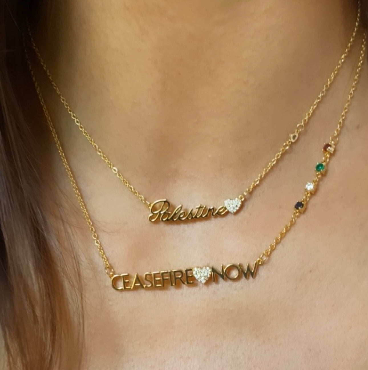 With Love From Palestine Necklace