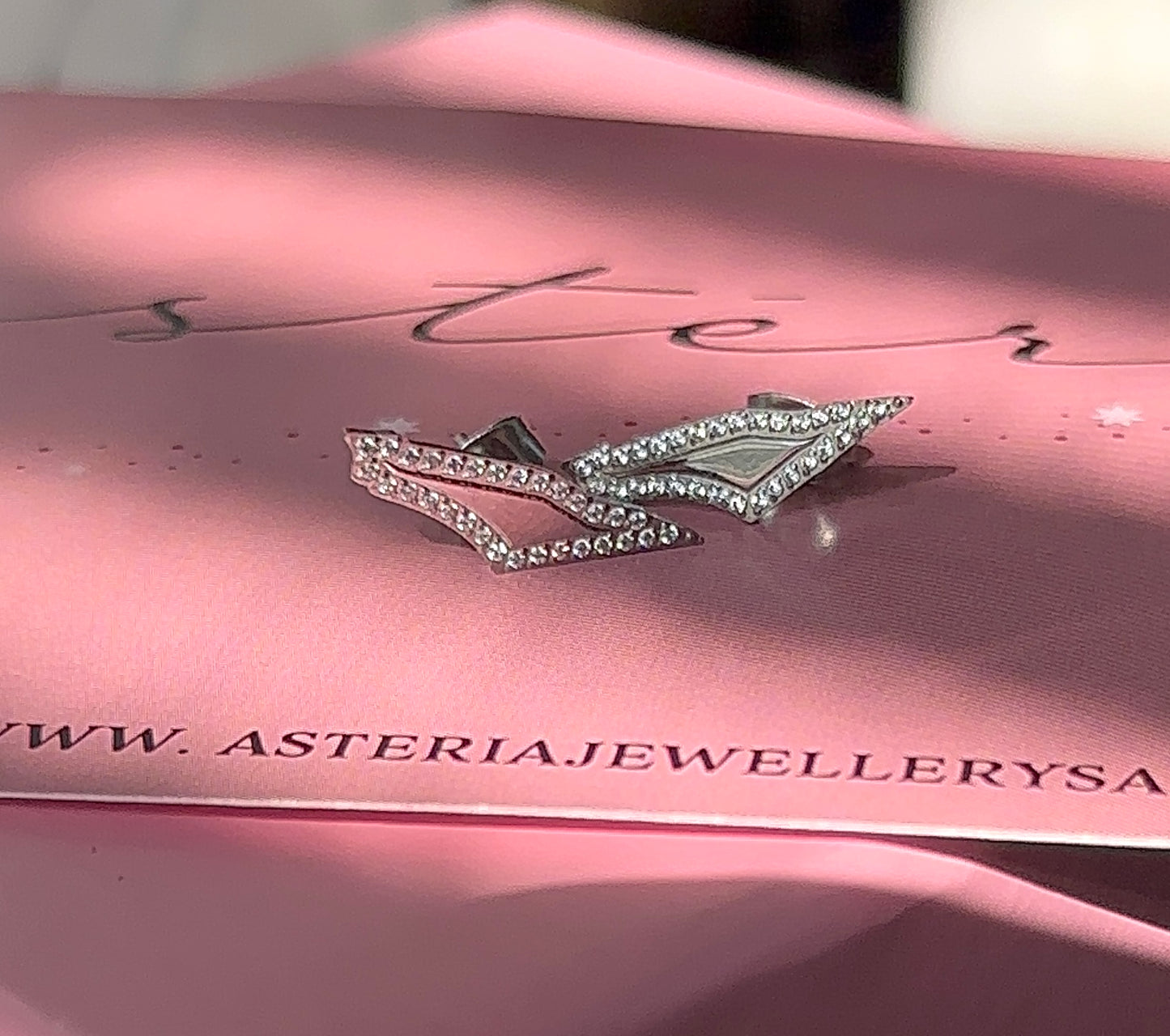 Silver Mirror Palestine Stud Earrings