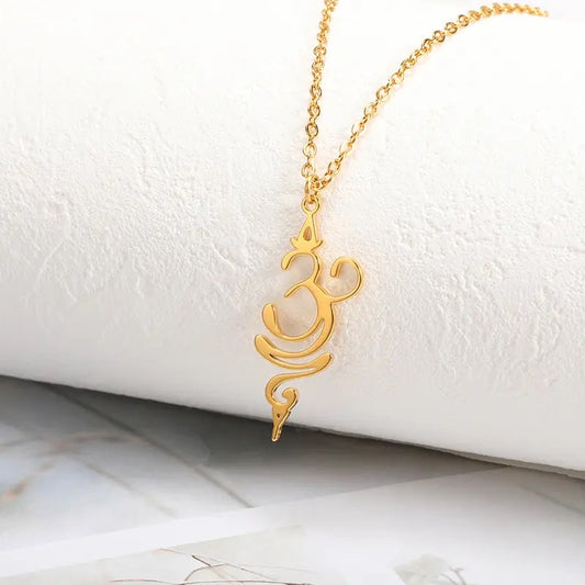 Gold Aum Enigma Necklace