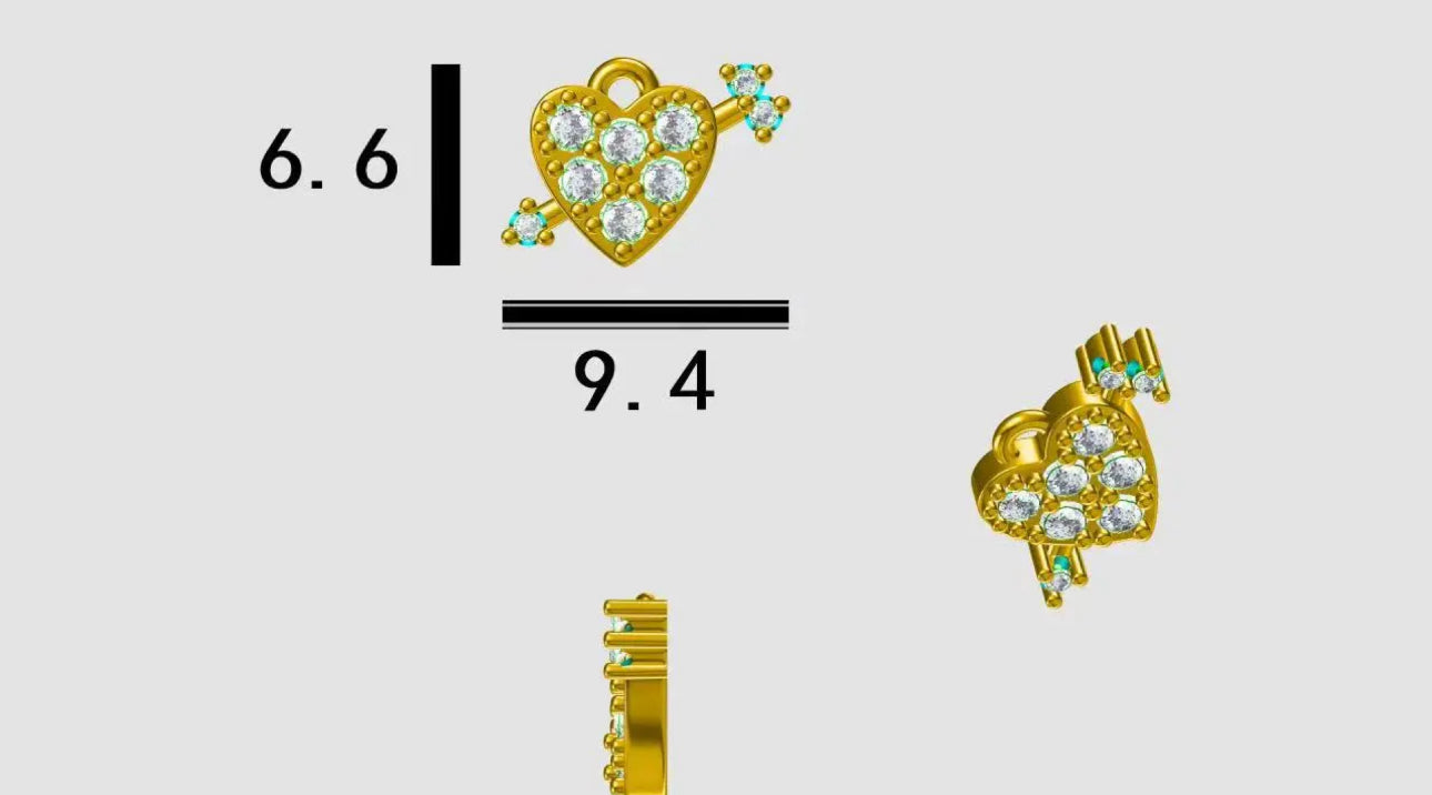 Elite Series Gold Cupid Charm (925, Vermeil)