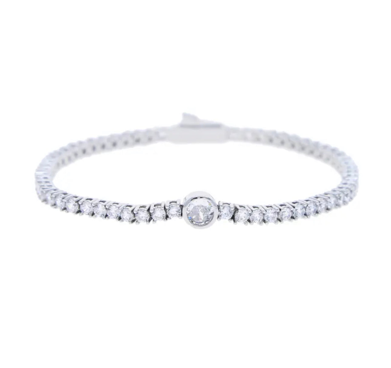 Silver Sophistica Brilliant Cut Tennis Bracelet
