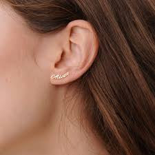 Gold Elite Personalised Earring