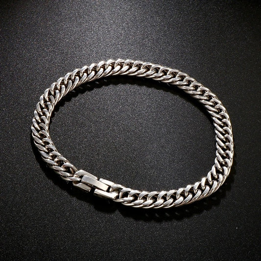 Men’s Silver Vintage Link Bracelet