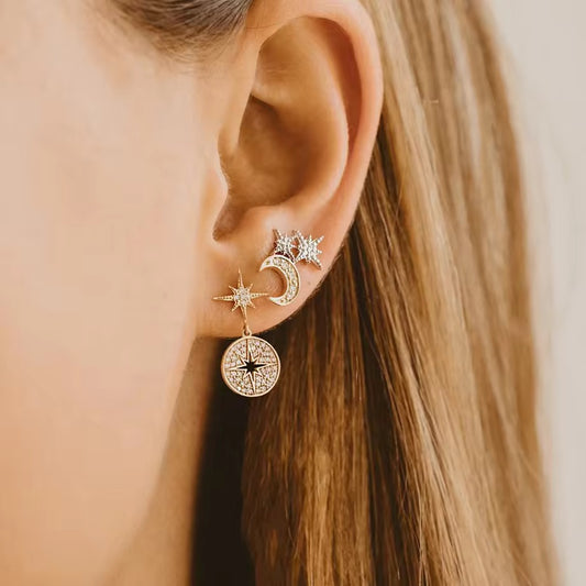 Moonlight Wishes NSCD Earring (925, 18k Vermeil)
