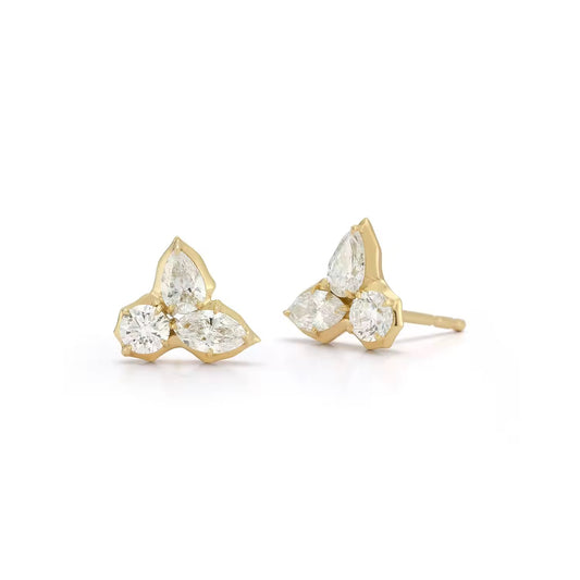 Love Triangle Stud Earring (925)