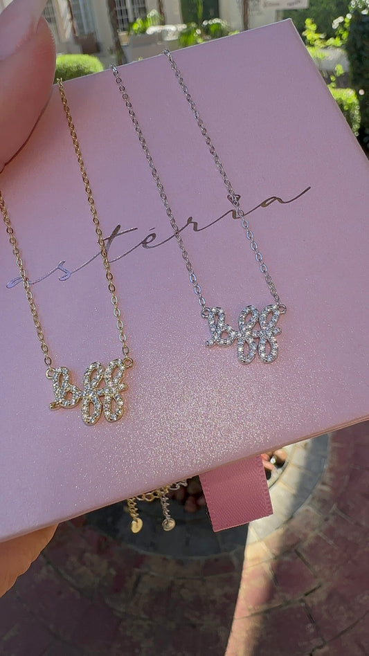 Silver BFF NSCD Best Friends Necklace (925, Vermeil)