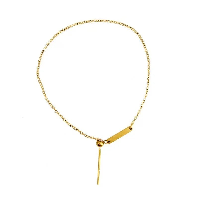 Simplicity Series Gold Anklet, Bracelet & Necklace For Charms (Stainless Steel)