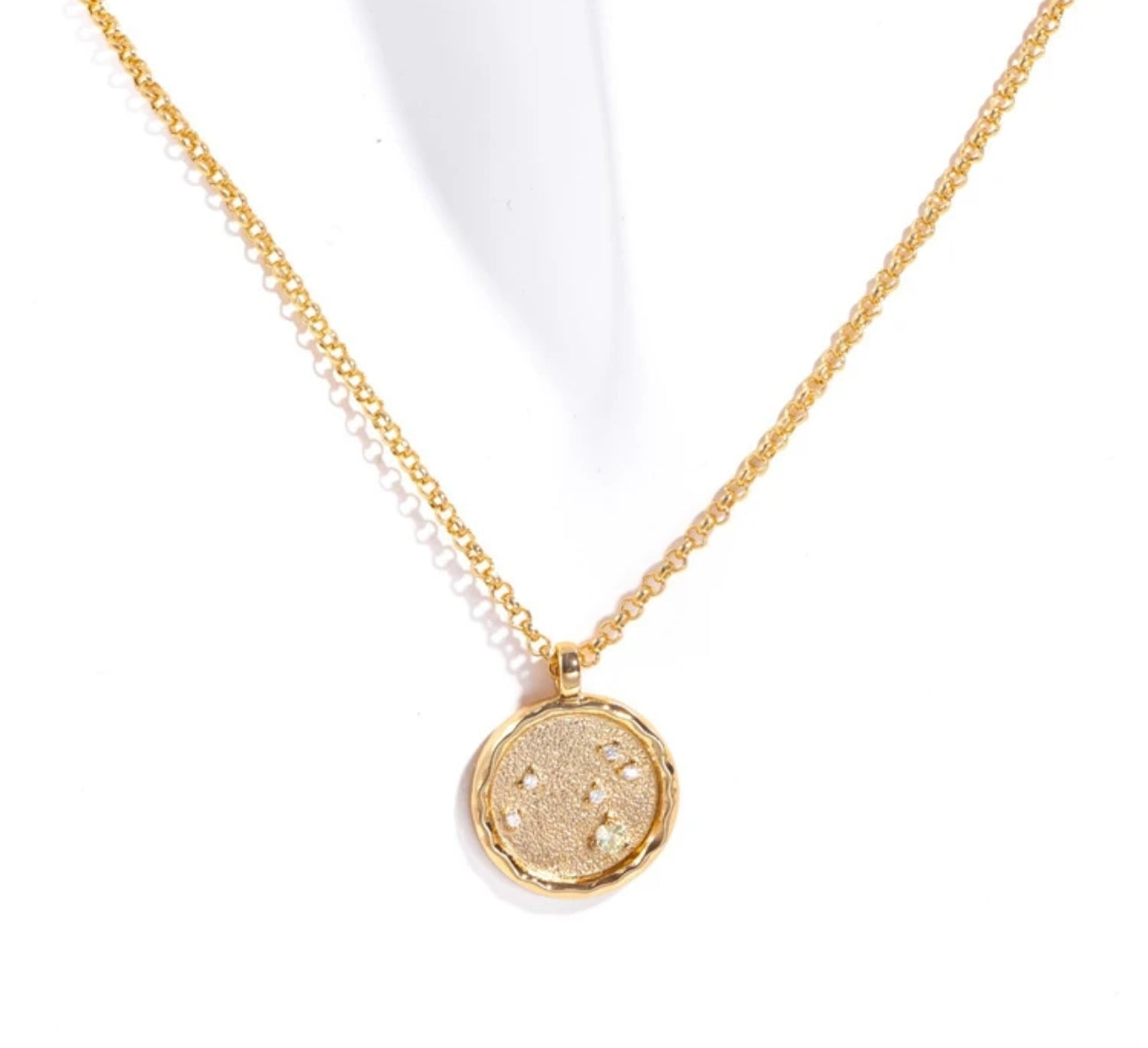 Birthstone & Zodiac Necklace (Stainless Steel)