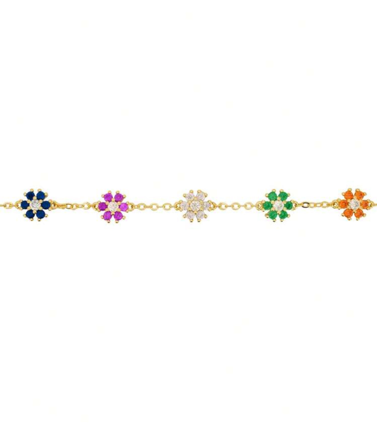 Giardino Floral Bracelet (925, 18k Gold Vermeil)