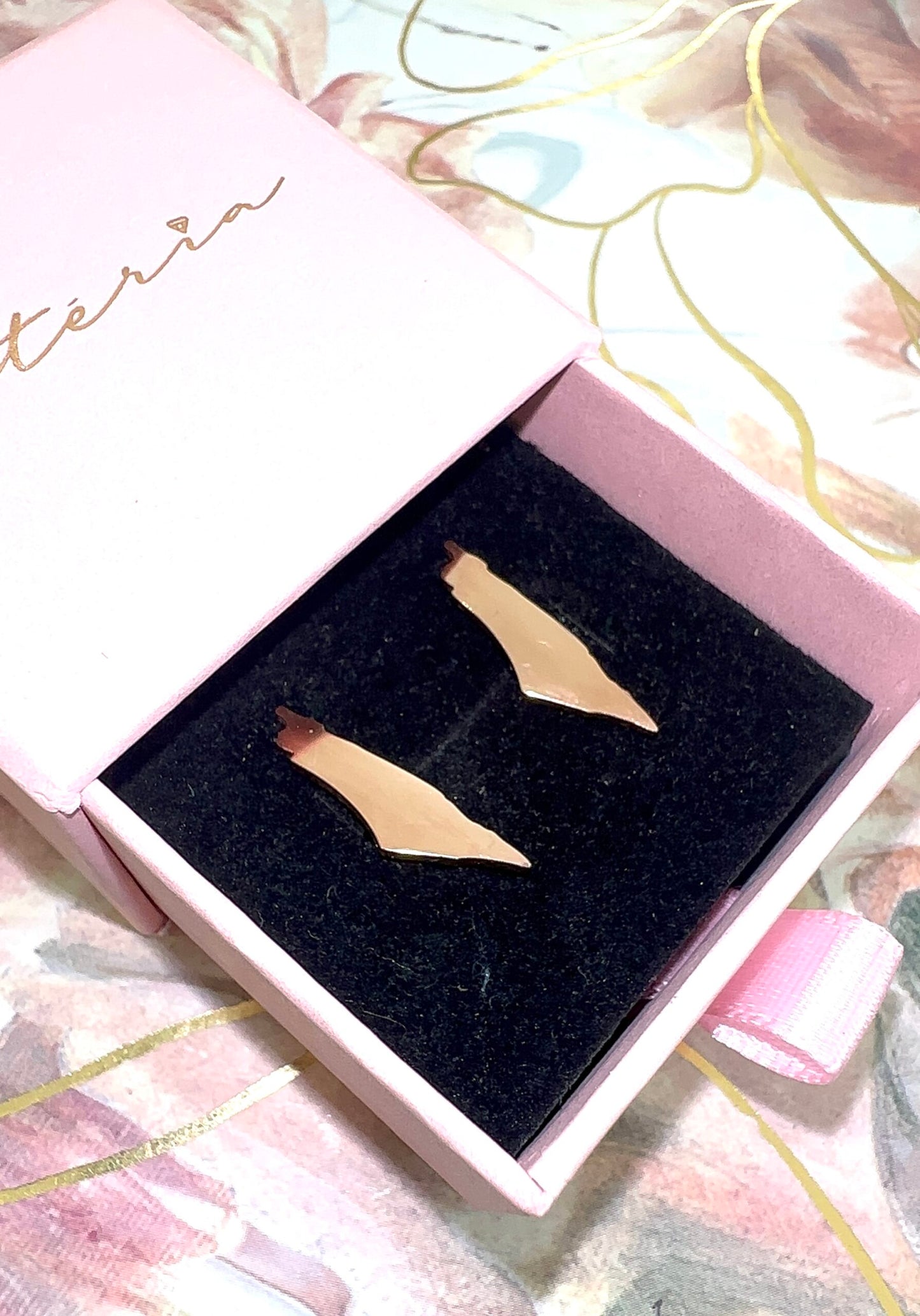 Palestine Stud Earrings (Gold, Silver, Rose)