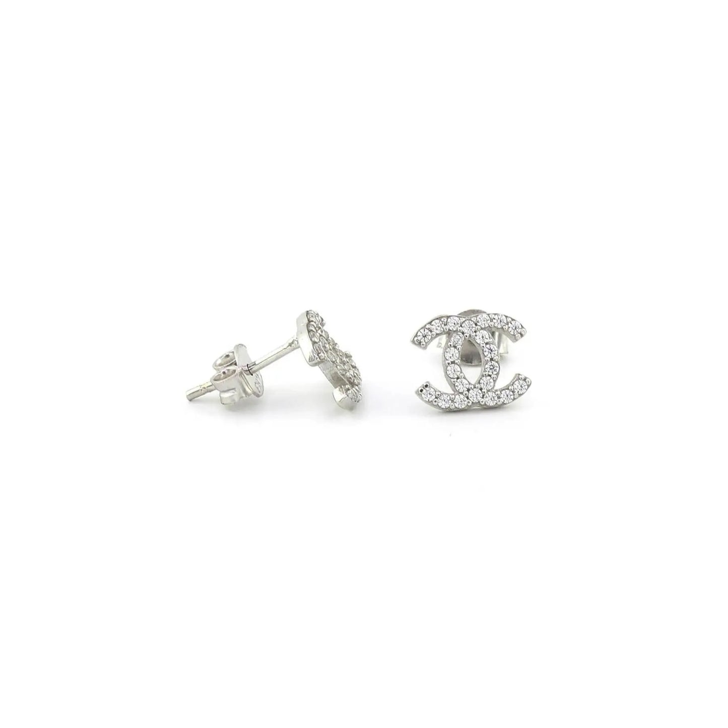 Dainty Chanel Inspired Stud Earrings (925, Vermeil)