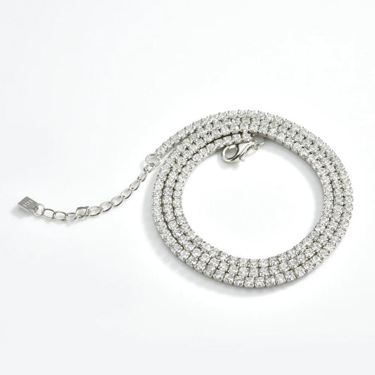 The Perfect Tennis Necklace Layer (925, 2mm)