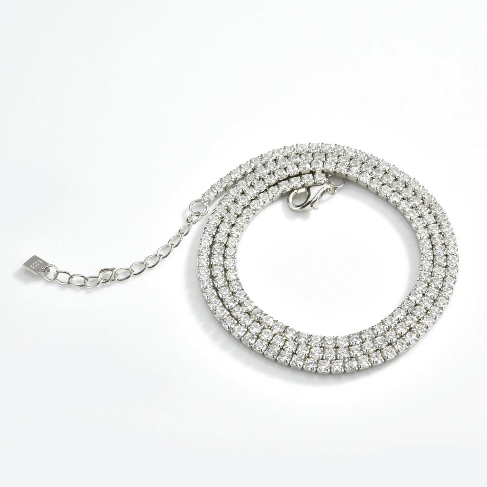 The Perfect Tennis Necklace Layer (925, 2mm)