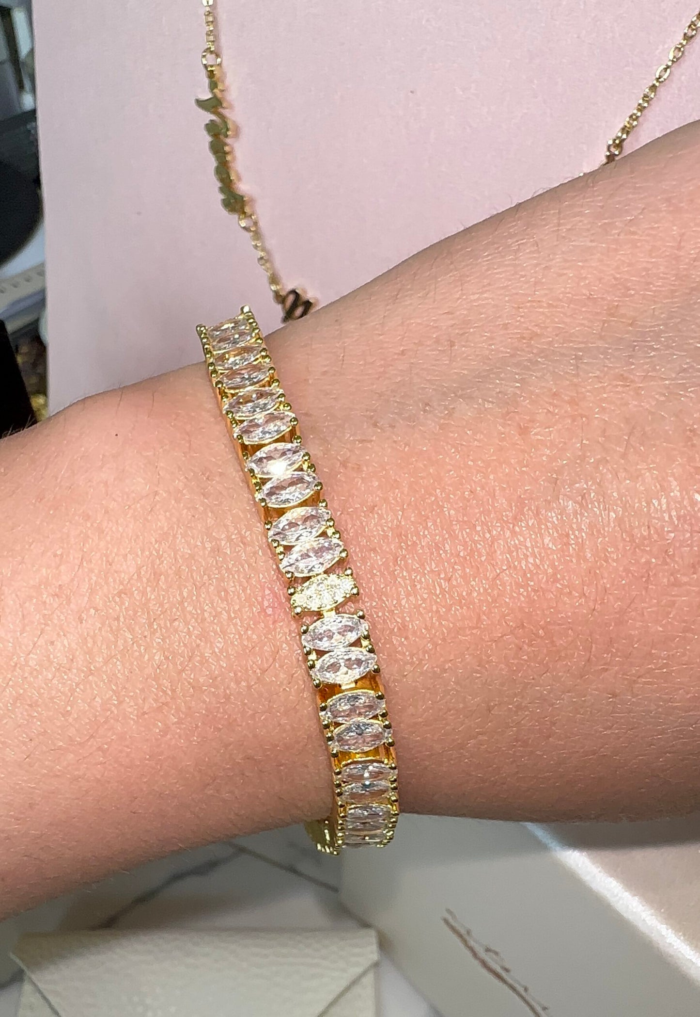 Bedazzled Marquise Red Carpet Tennis Bracelet