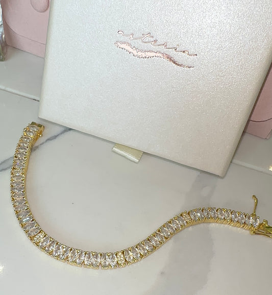 Bedazzled Marquise Red Carpet Tennis Bracelet