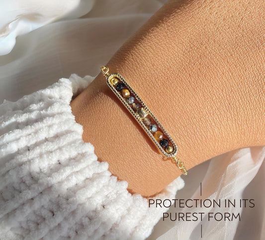 Bar Of Brilliance - “No Bad Vibes” Negative Block Bracelet