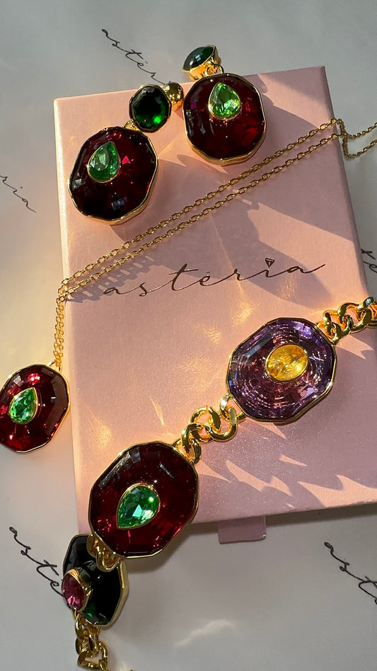 Magenta Luxa Earrings