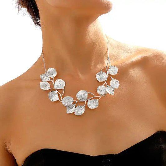 I’m So Fancy (Gold & Silver Necklace & Earring Set)