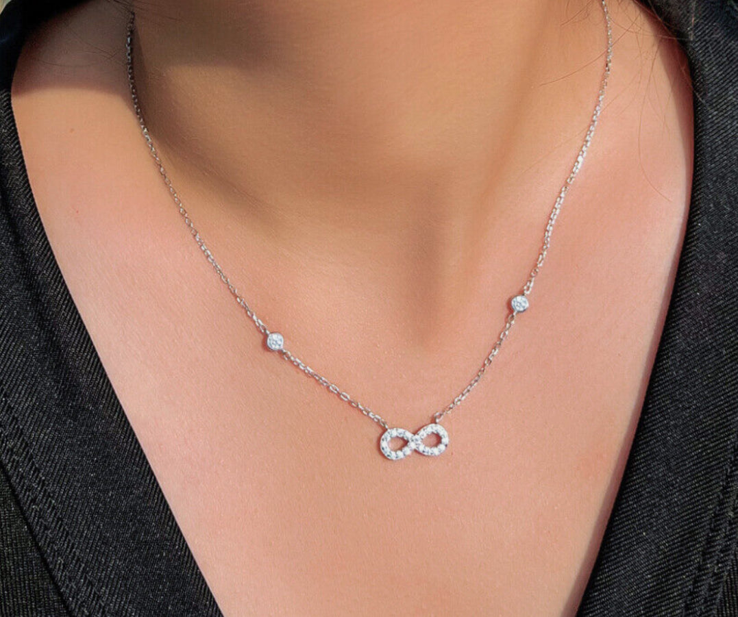 Silver NSCD Infinity Set (925, 18k Vermeil)