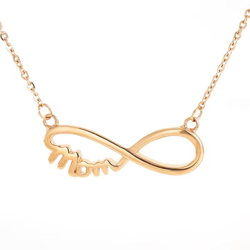 Mom Infinity Necklace (Gold, Silver, Rose)
