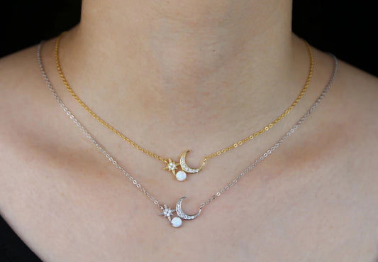 Opal Fire Galaxy Necklace (925)