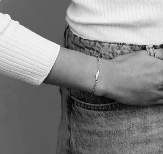 Silver Triple Map Palestine Bracelet