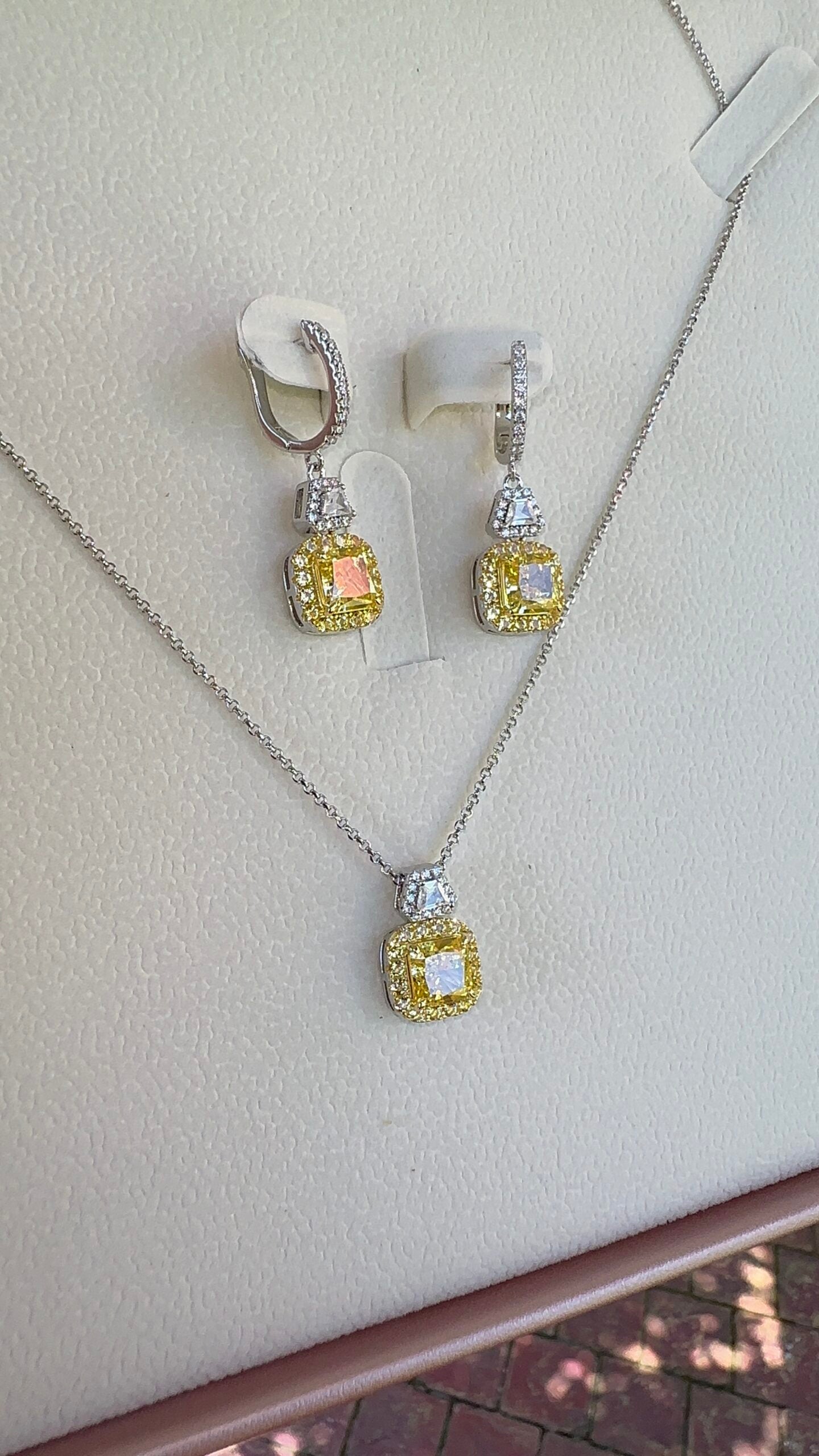 Sun Goddess Set (925, Platinum Vermeil)