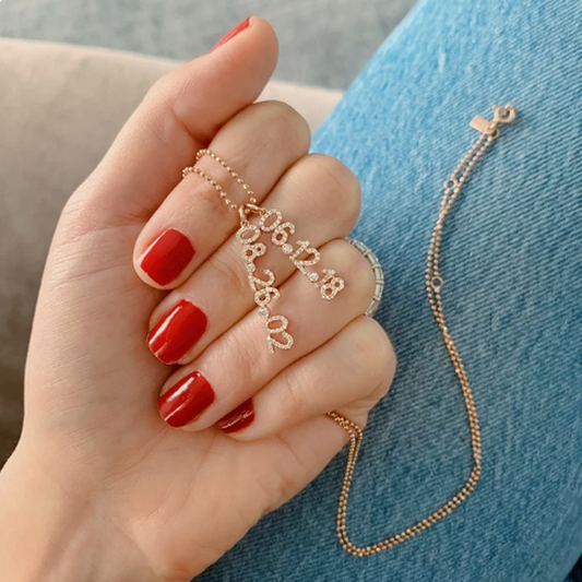 Numerology Necklace (Gold, Silver, Rose)