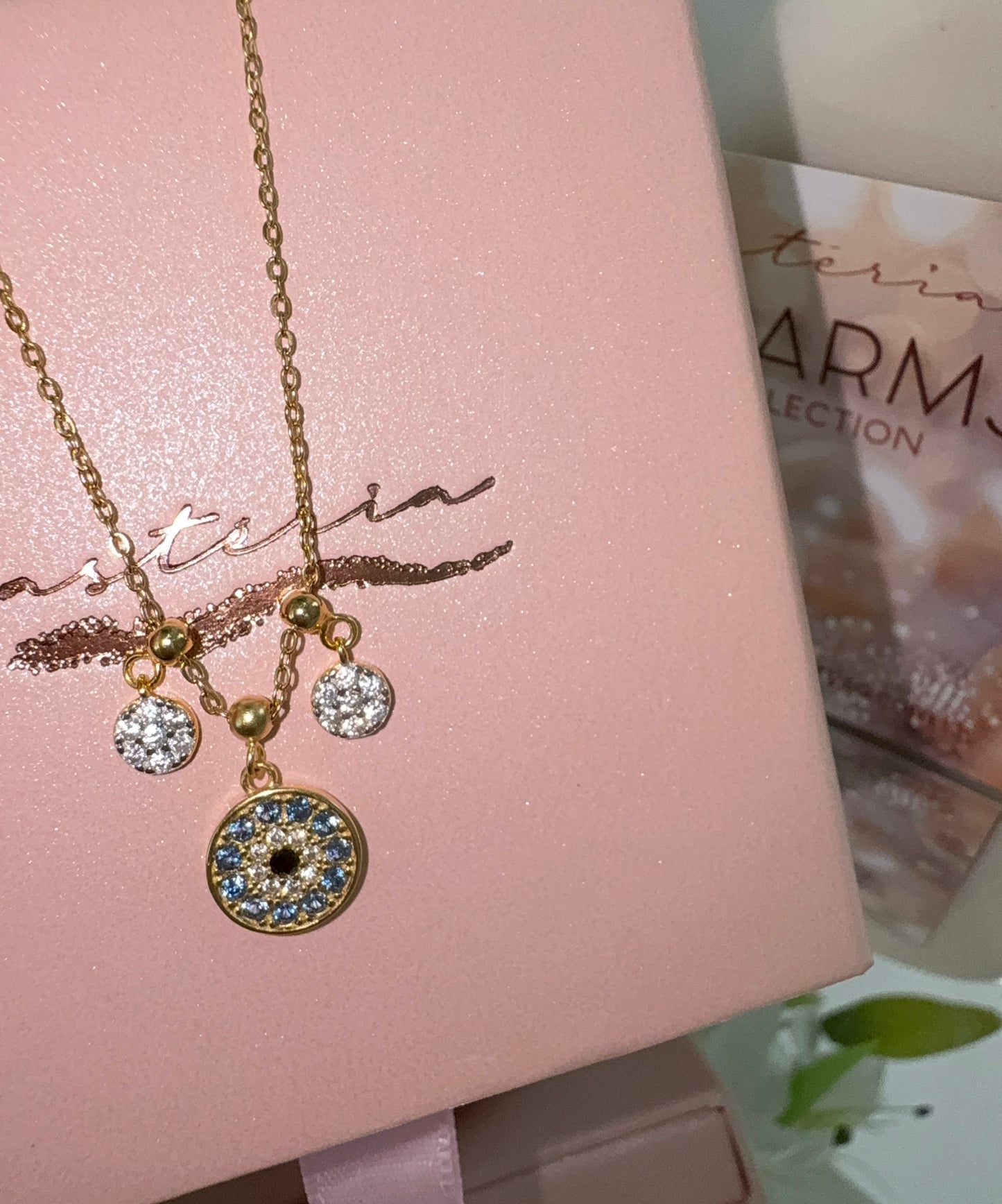 Elite Series Gold Evil Eye Charm (925, 18k Vermeil, 10mm)