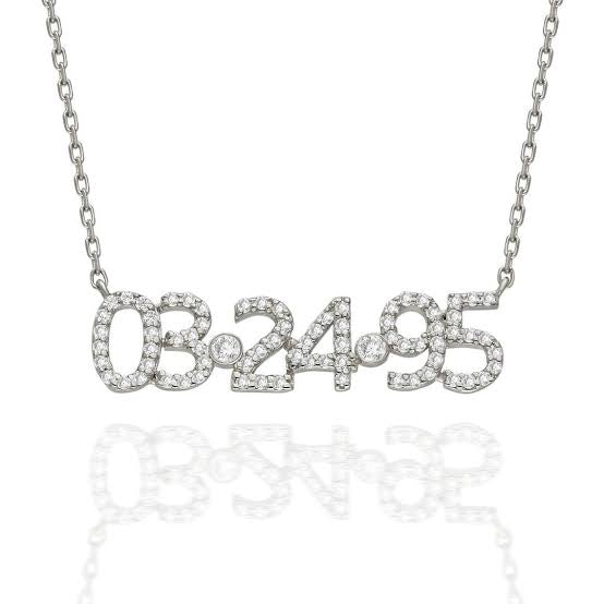 Numerology Necklace (Gold, Silver, Rose)