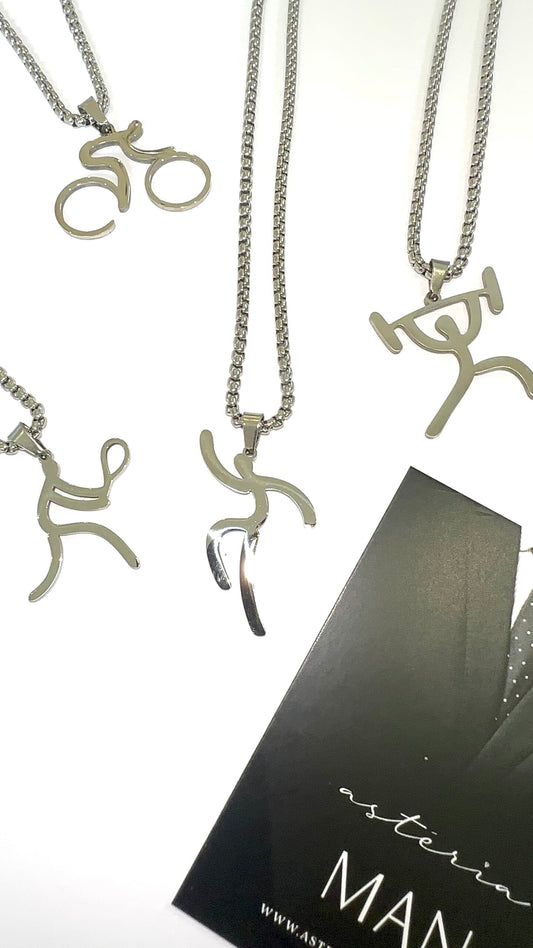 Men’s Sport Runner Pendant Necklace (60cm)