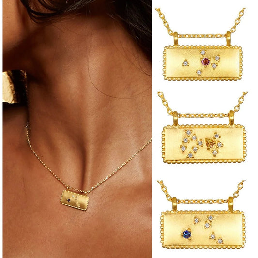 Starstruck Birthstone Bar Necklace