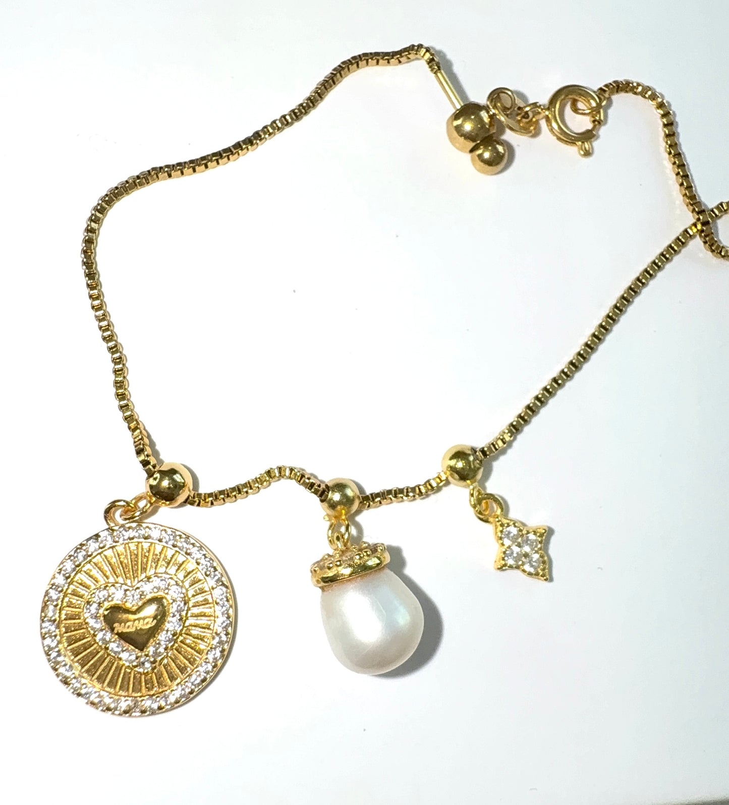 Elite Series Gold Box Chain Bracelet