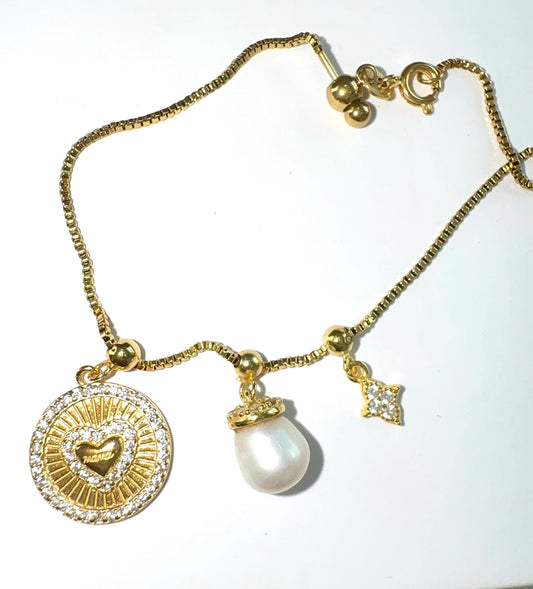 Elite Series Gold Box Chain Bracelet