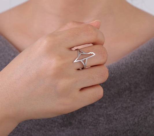 Silver Palestine Ring (Adjustable)