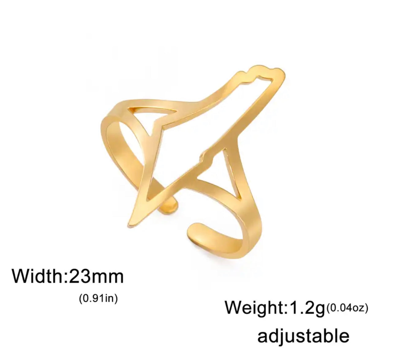 Gold Palestine Ring (Adjustable)